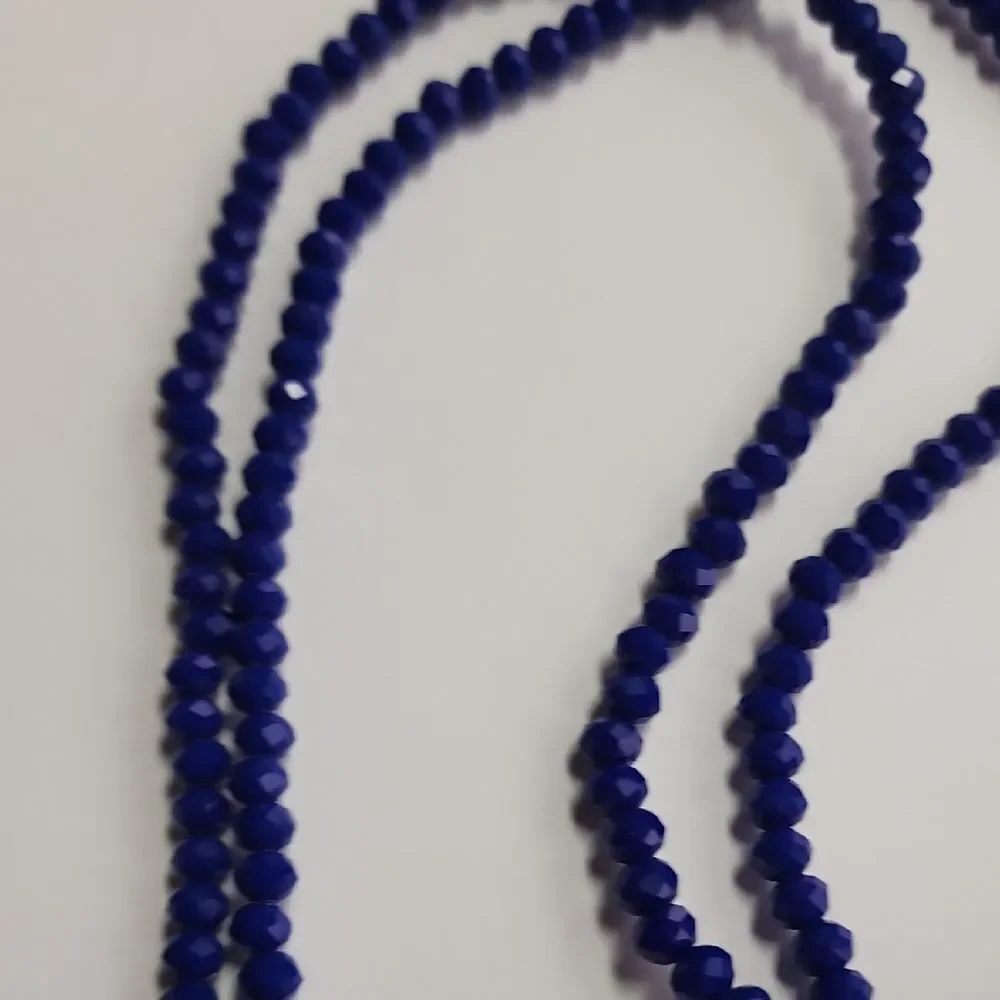 Amrita Singh Blue Shirin Beaded Tassel Boho Pendant Necklace - Picture 4 of 4